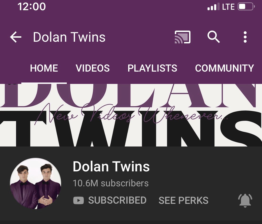 cheryldosal's tweet image. This new look on your @YouTube page is so fucken sick! 🔥🔥 So happy and proud of you gentleman! @EthanDolan @GraysonDolan 🙌🏼✌🏼✨💜💜✨#PostNotifications are always on. 🥰 #NewVideosWhenever
