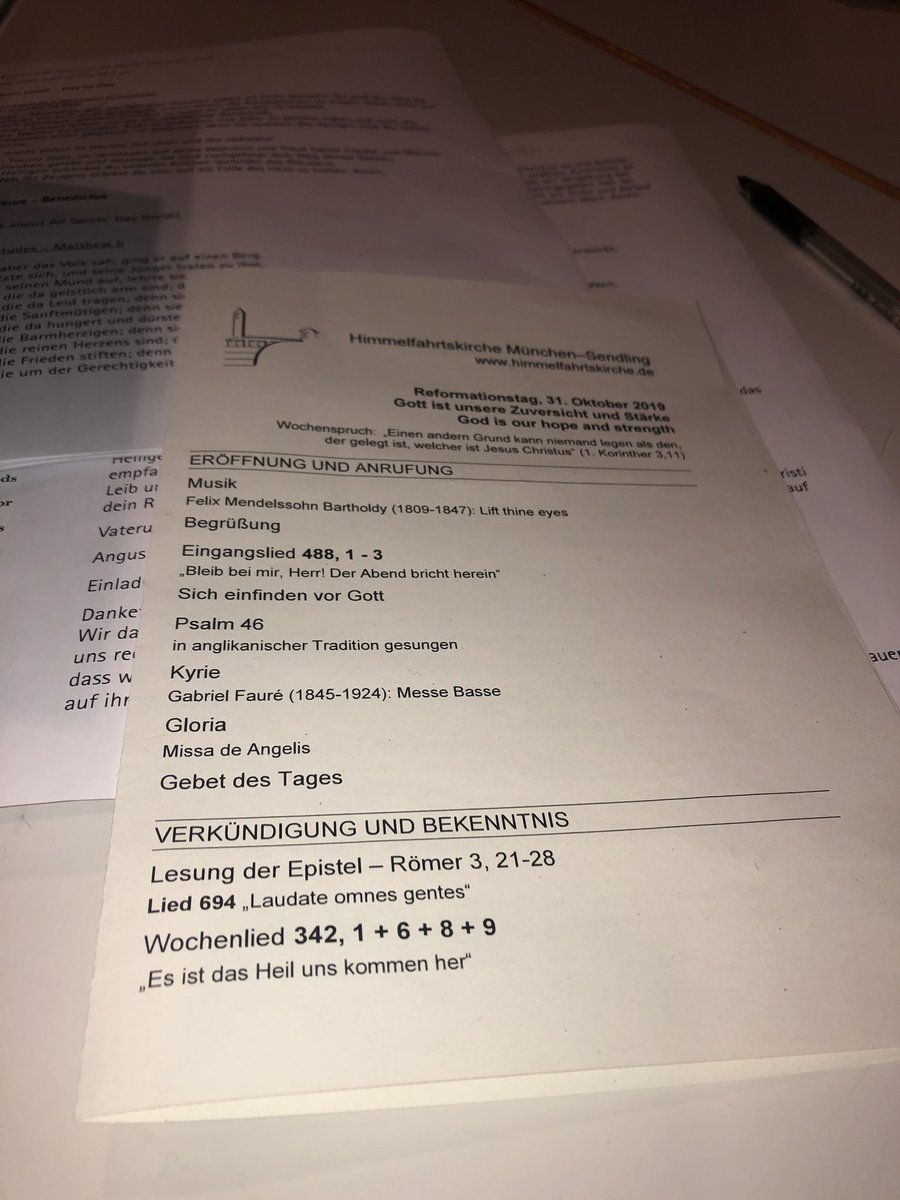 Leigh Richardson Allhallowseve Looking Forward To Assisting At This Ecumenical Service At Himmelfahrtskircher Munchen But Wishing I D Paid More Attention In Mrs Tite S O Level German Class T Co Nduku3nwq8