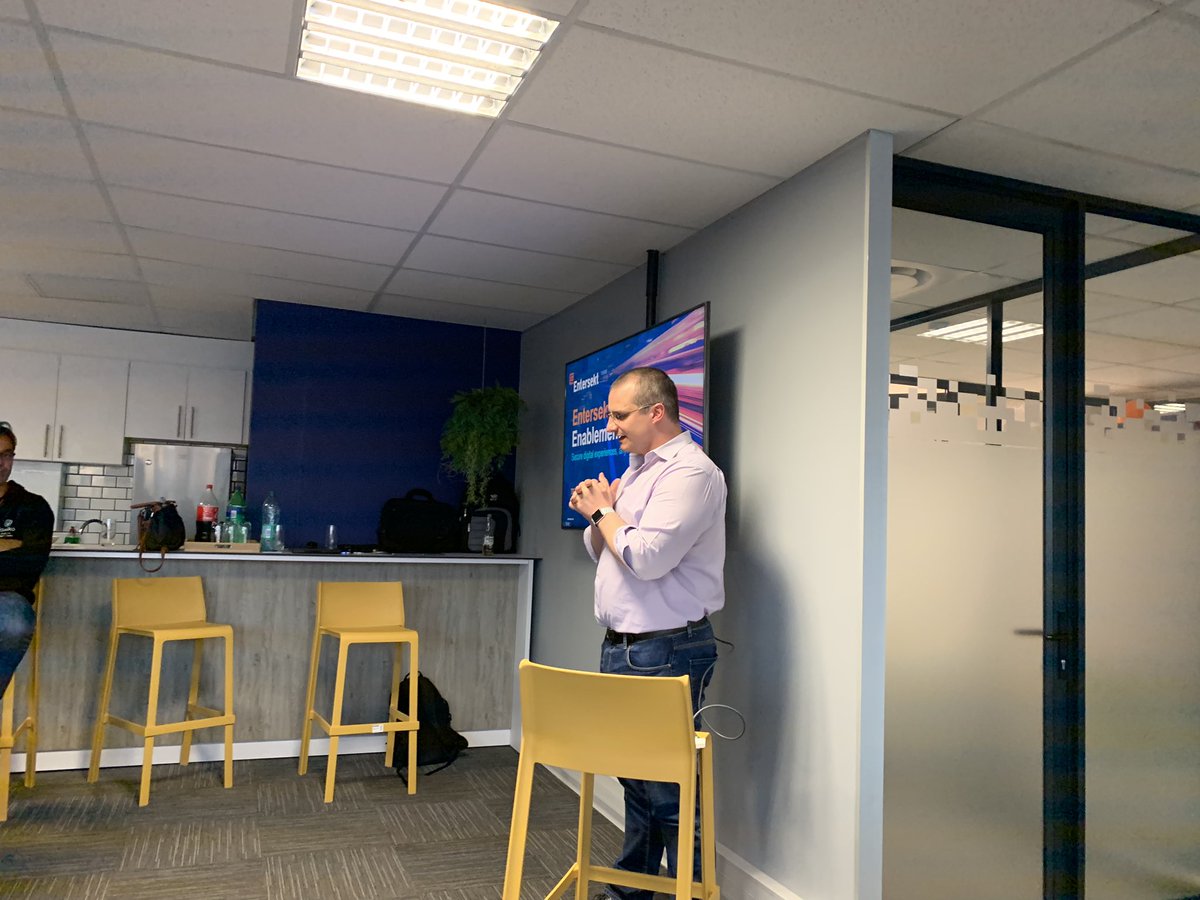 DeanSchaffer66's tweet photo. @Entersekt Thanks for hosting the Cape Town AUG in your new digs! Great new offices in Century City. #greatcommunity Thanks to Tertius for a talk on who Entersekt is and how they use Atlassian tools. https://t.co/nl150dUNZ2