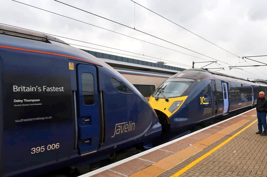 martinw02998119's tweet image. 395011 Southeastern highspeed 10 years. Happy anniversary @Se_Railway 26/10/19 #class395 #highspeedtrain