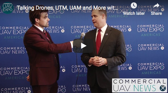 ExpoUAV's tweet photo. A huge thrill to not only have @JimBridenstine deliver @NASA_Technology 's Vision for the Future at the Expo but to also catch up with him to further define those timetables and goals. Hear what he has to say about UAM, UTM and more #expouav19 https://t.co/oULTzcZEhy https://t.co/YtdJ8958x9