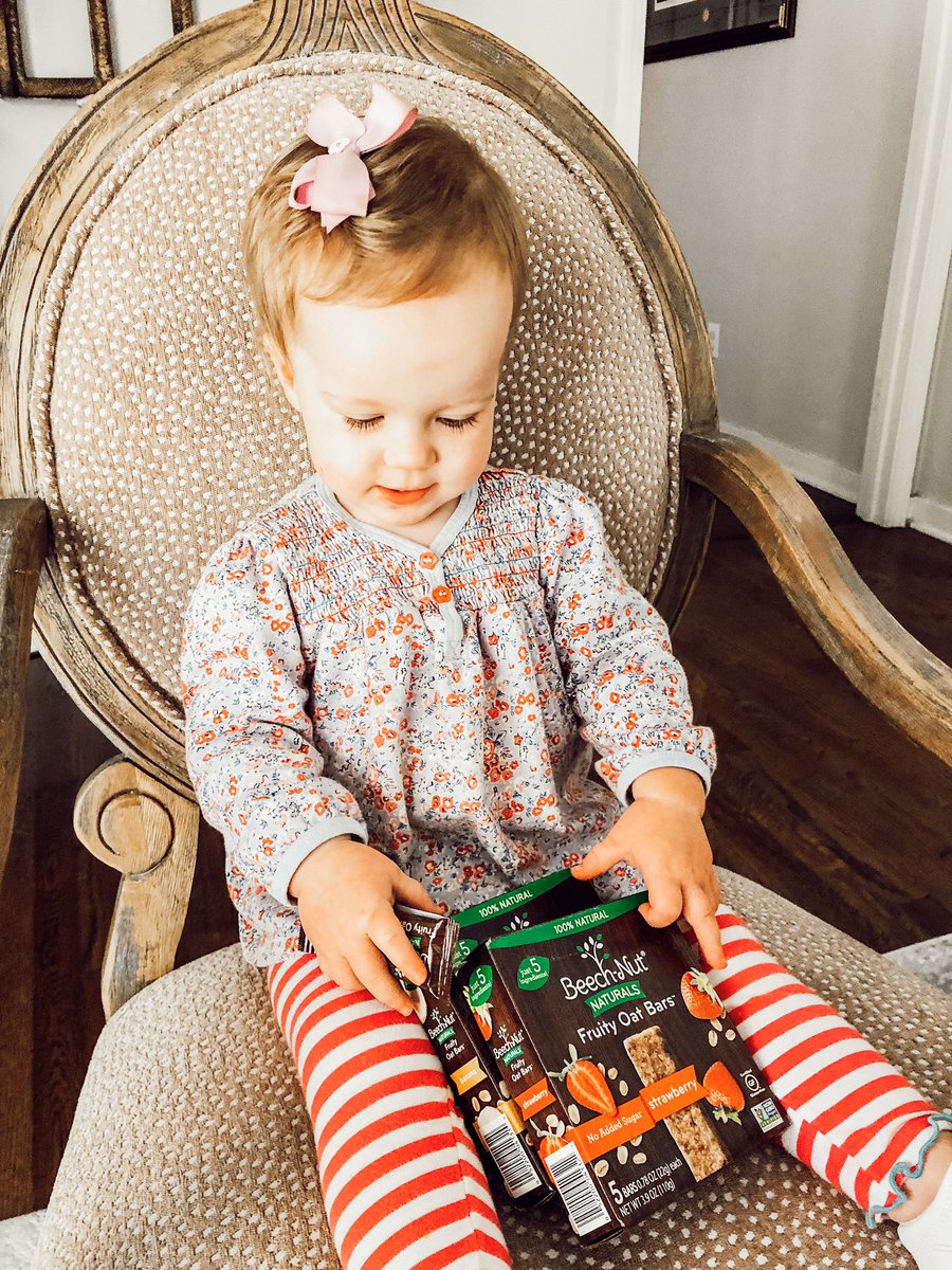 ryanndonahoe's tweet photo. AP loved @BeechnutFoods as a baby so I was thrilled to find the snack bars! Beech-Nut® Naturals is baby food made with ​real ingredients, gently cooked ​over indirect heat to preserve color, flavor, and nutrients. #BeechNutPartner  #ad #realfoodforbabies #infantfluencers https://t.co/dmbjPe9M2o