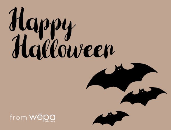 wepaprinting's tweet image. Happy Halloween from your printing friends at Wepa!
