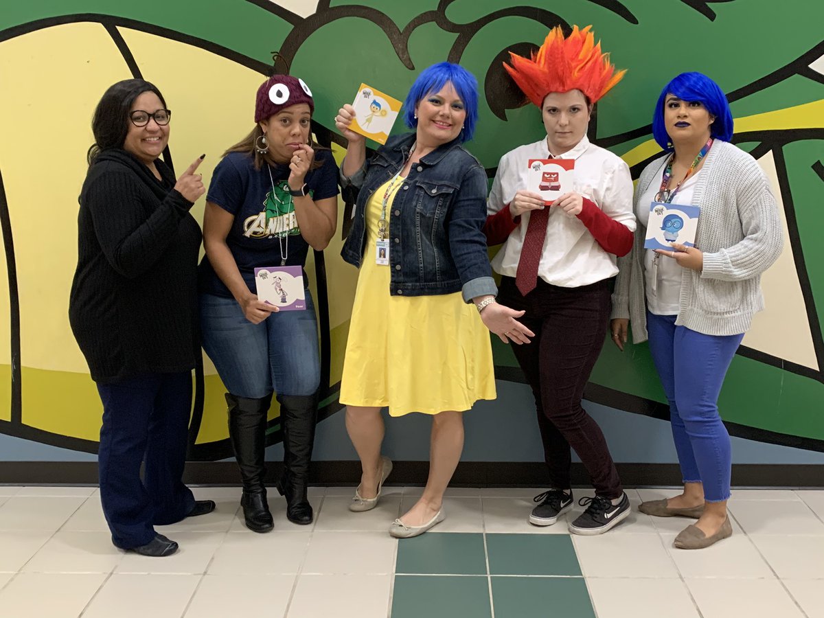 AEScounselor's tweet photo. Gator staff is ready for Storybook Character Day! #redribbonweek2019 #storybookcharacterday @AndersonGators @AEScounselor @SpringISD https://t.co/dJ9n0Adt7M