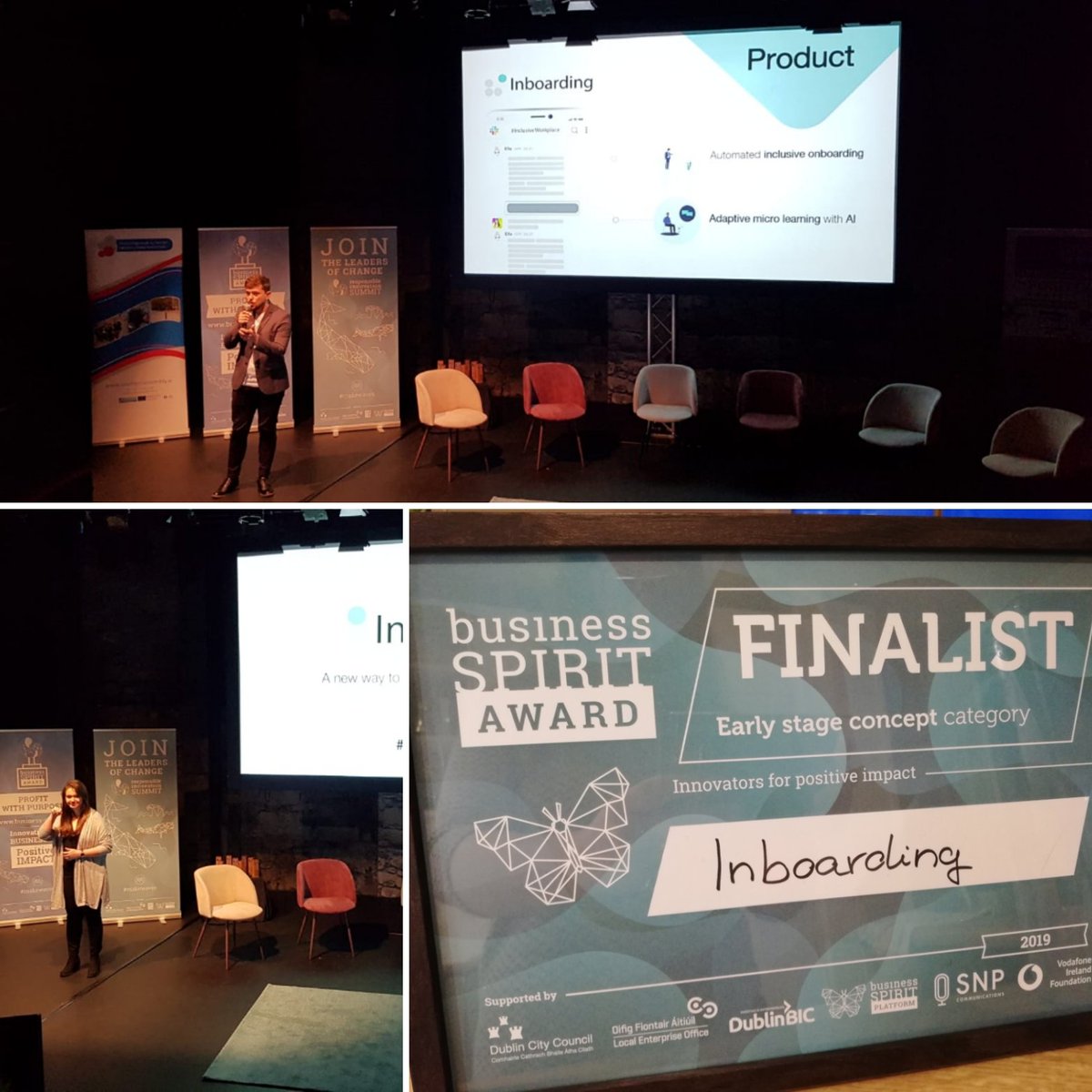 nandamartins31's tweet photo. Great event! Thank you for the opportunity to be part of the #SPIRITAward and to present @inboardingco
#inboarding #workertech #isl #libras #signlanguage #deaf #inclusionanddiversity #opportunity #technology https://t.co/KLRWOotmMU