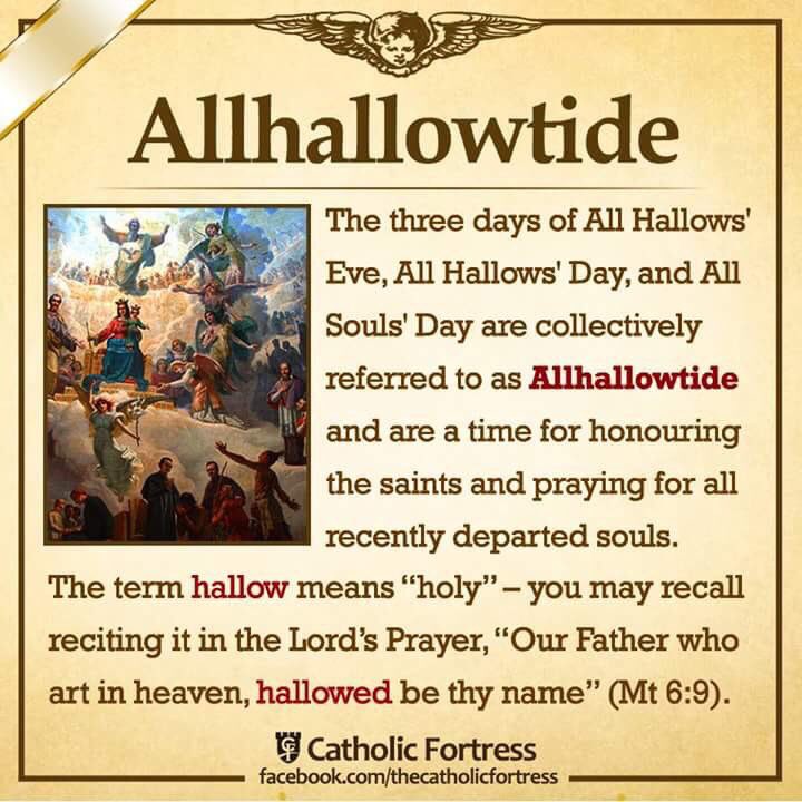 StCathTrumbull's tweet photo. The great #Solemnity of #AllSaints is nearly upon us! #halloween #allhallowseve #allhallowtide #diobpt https://t.co/0tAZNpUMoA