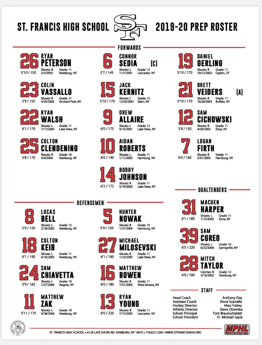 Good luck to Prep at Kickoff Weekend in Vermont! <a href="/SFHSPrepHockey/">St. Francis Prep Hockey</a>  @themphl #RaiderNation