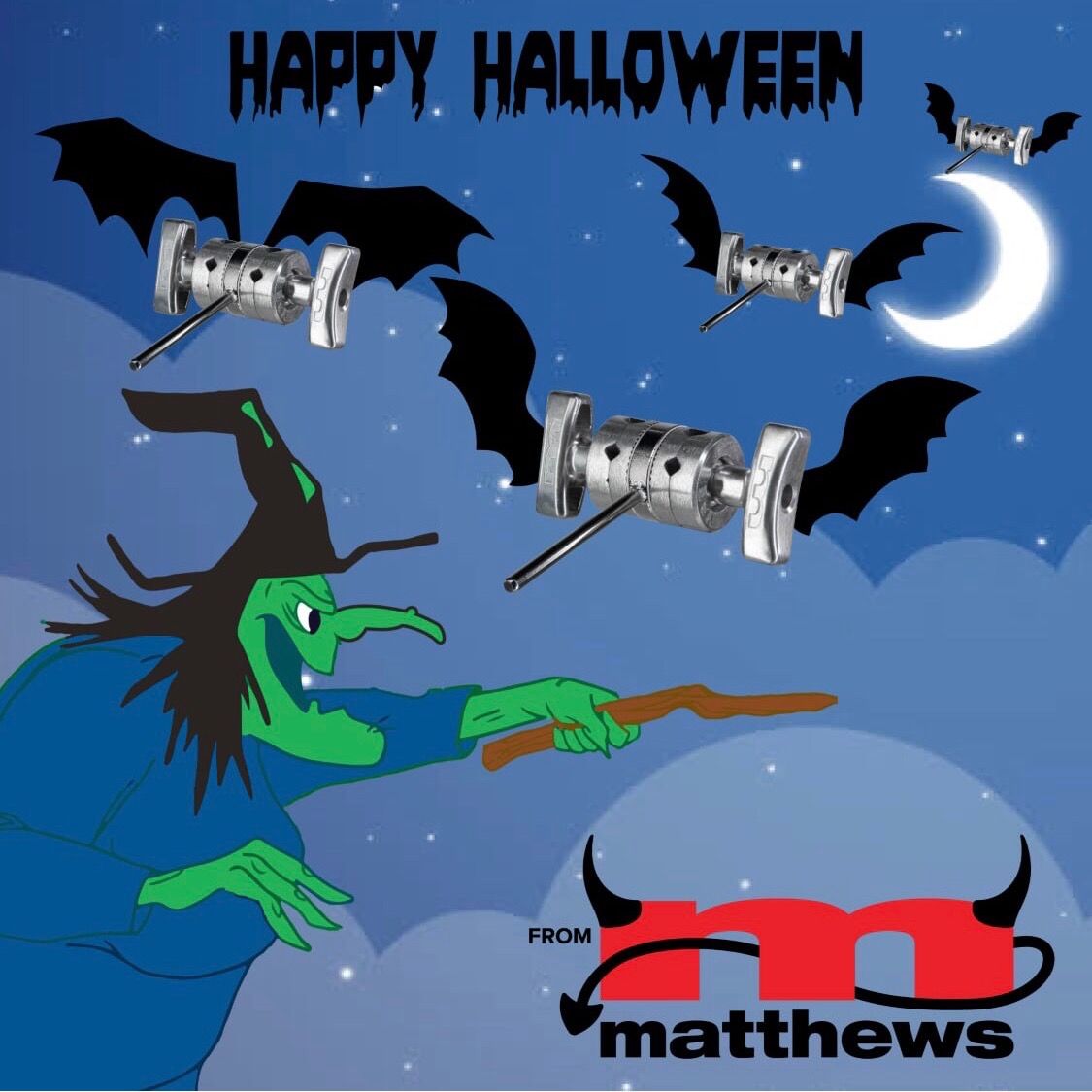 MatthewsGrip's tweet photo. Happy Halloween from your friends at Matthews Studio Equipment and our Flying Double Gag bats!!!
#matthewsgrip #doublegag #bats #halloween2019 #gripgear #griphead https://t.co/5HzX1xUrlY