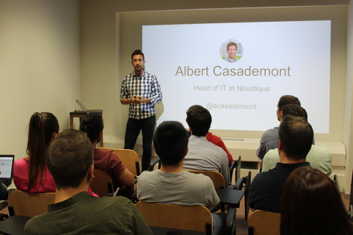 ExoticcaE's tweet photo. Yesterday we had the pleasure to listen @acasademont talking about Web Performance in-da-house! https://t.co/E3cMPkrhqi