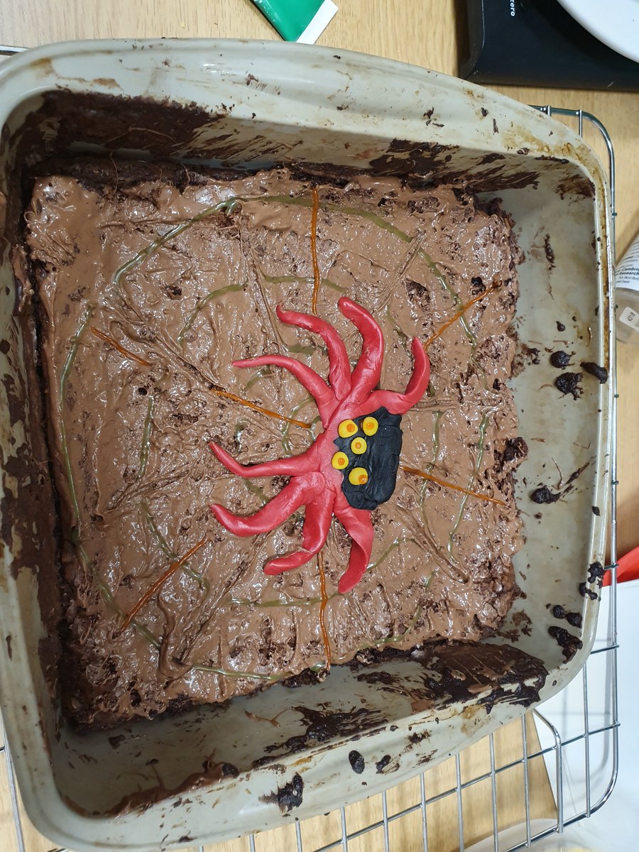 phoenixcamhs's tweet photo. Happy Halloween from everyone on Phoenix Ward! @NottsHealthcare #pumpkin #spidercake #CAMHS @CAMHSNetwork https://t.co/3qcpGuwysj