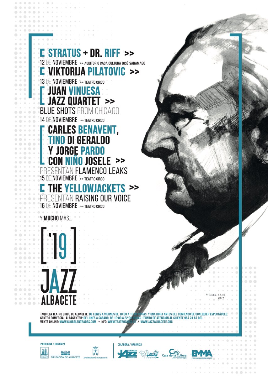 JazzAlbacete's tweet image. Ya está disponible el tríptico de #jazzalbacete19 con todas las actividades del festival. Link: jazzalbacete.org/triptico-jazza… @TeatroCircoAB @ccsaramago @AytoAlbacete