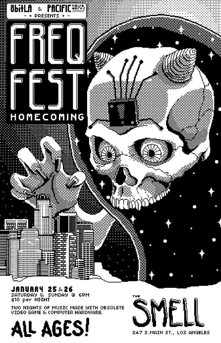 We just dropped the Freq Fest: Homecoming lineup! See you in January!
 
@_astroskeleton, <a href="/boaconstructor_/">boaconstructor</a>, <a href="/crashfaster/">crashfaster</a>, <a href="/Gesceap_/">Gesceap</a>, <a href="/ivy_hollivana/">ivy hollivana</a>, <a href="/leenirama/">Leenirama</a>, <a href="/NeonDeathCat/">Neon Death Cat</a>, <a href="/NikolaWhallon/">Nikola Whallon</a>, <a href="/paladinshld/">Paladin Shield</a>, <a href="/_skybox/">AJ</a>, <a href="/TogetherRobots/">Together We Are Robots</a>, <a href="/trisstunes/">Triss has left the chat</a>, Unicorn Dream Attack +<a href="/zenalbatross/">ᴢᴇɴ ᴀʟʙᴀᴛʀᴏꜱꜱ</a>