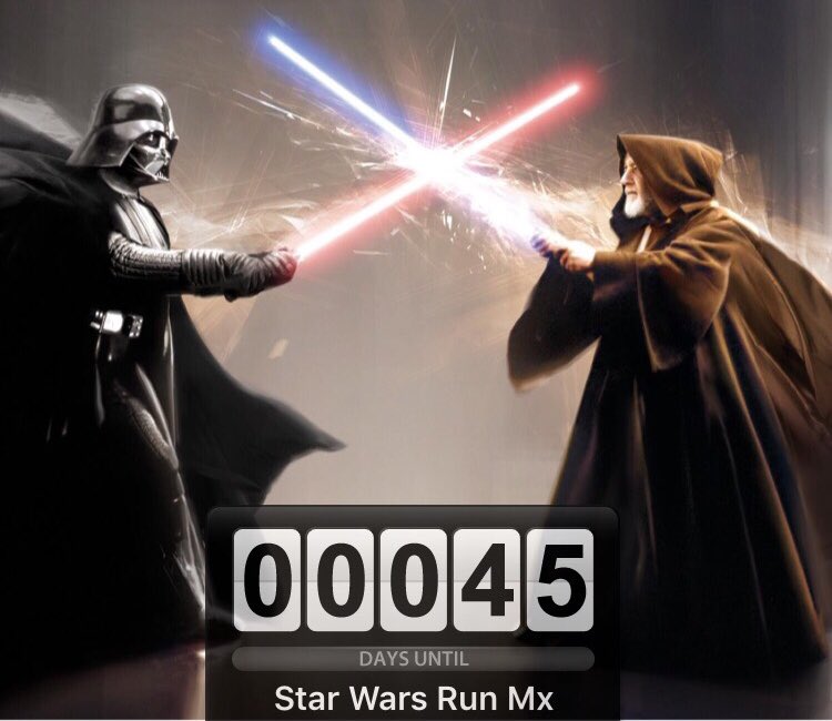Fernando_19's tweet photo. Solo faltan 45 días para #StarWarsRunMx a seguir entrenando y #MayTheForceBeWithYou a todos 😁
#RunDifferent #RunTR
#CorrerMeHaEnsenado
#YoElegiCorrer
#CorrePorSiempre https://t.co/NdffwjWYEs