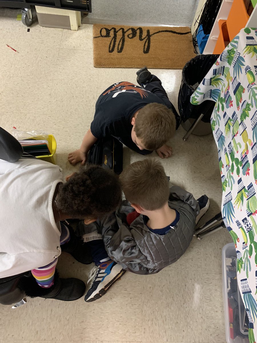 Mrs_Pfeifer_3's tweet photo. @HESMrsMazur is spending this Halloween doing an escape room SHE CREATED to practice multiplication! #teamwork @HamptonDolphins https://t.co/BHlMegaMMS