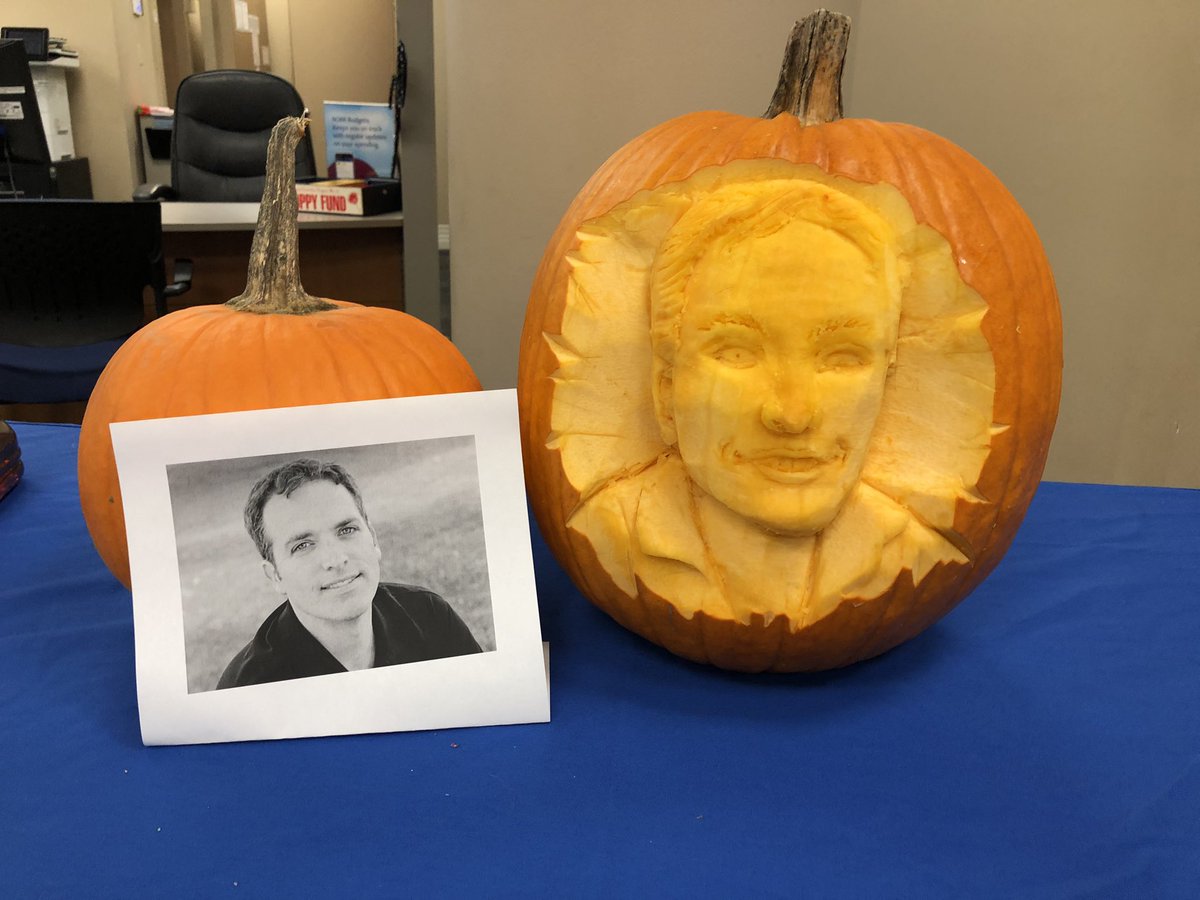 mhyerlitz's tweet photo. We thought we’d carve our fearless leader’s face this year... #BestRBCRVP  Happy Halloween from Airport &amp; Stockdale North Bay https://t.co/sFQCcLcTRF