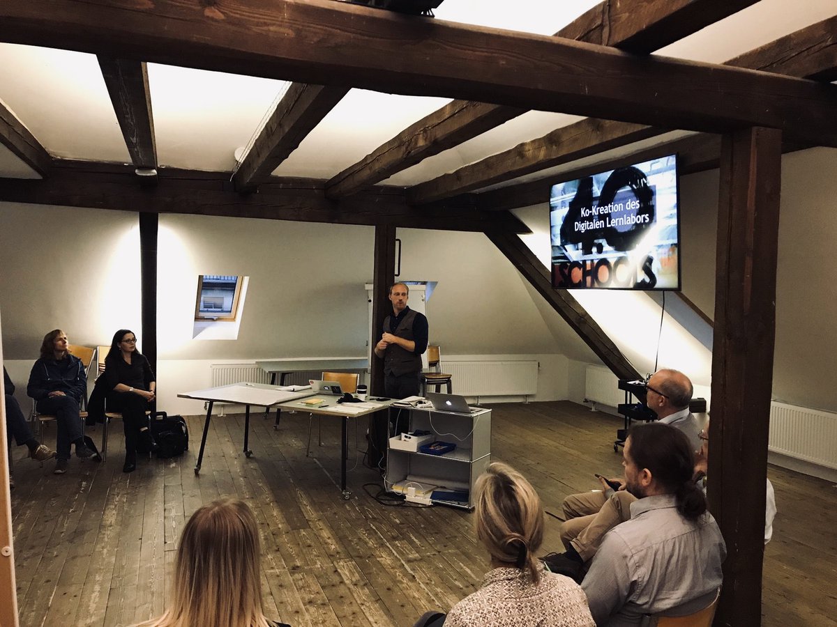 kickstart_inno's tweet photo. Learning how to collaboratively build the teaching and learning of the future. #Workshop with Kickstart #EdTech & Learning Vertical Lead @doclehman at @impacthubzurich. #innovation #digital #learning #lab #teachers #design #experiment #school #kickstarters19 https://t.co/MCZvhDnnk0