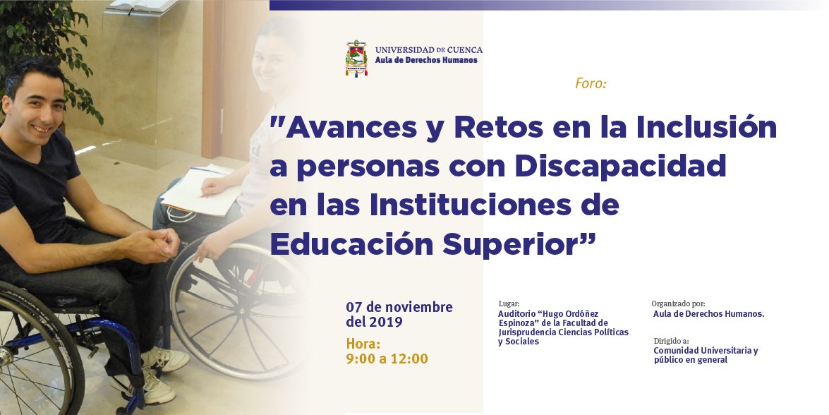 AulaDDHHUCuenca's tweet photo. Cordialmente invitados al evento organizado por el Aula de Derechos Humanos, con el objetivo de asumir el derecho que tienen las personas a una vida libre de discriminación. https://t.co/5BVkbYNIgE