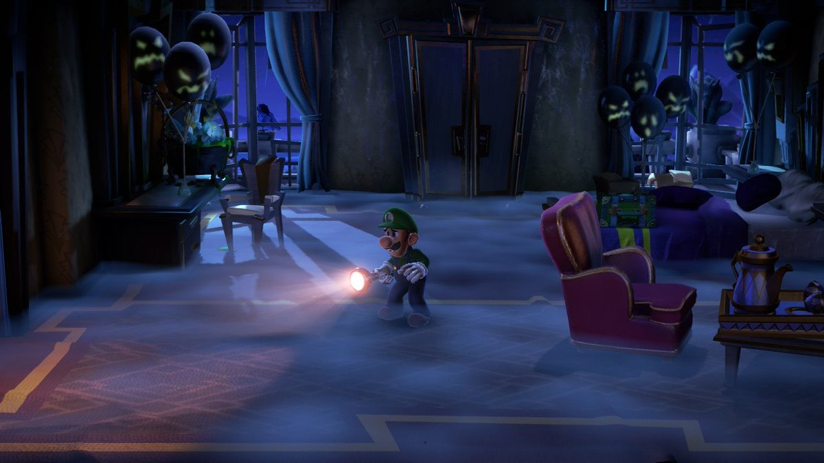 thisiskitmac's tweet image. just in time for Halloween #LuigisMansion3 #NintendoSwitch