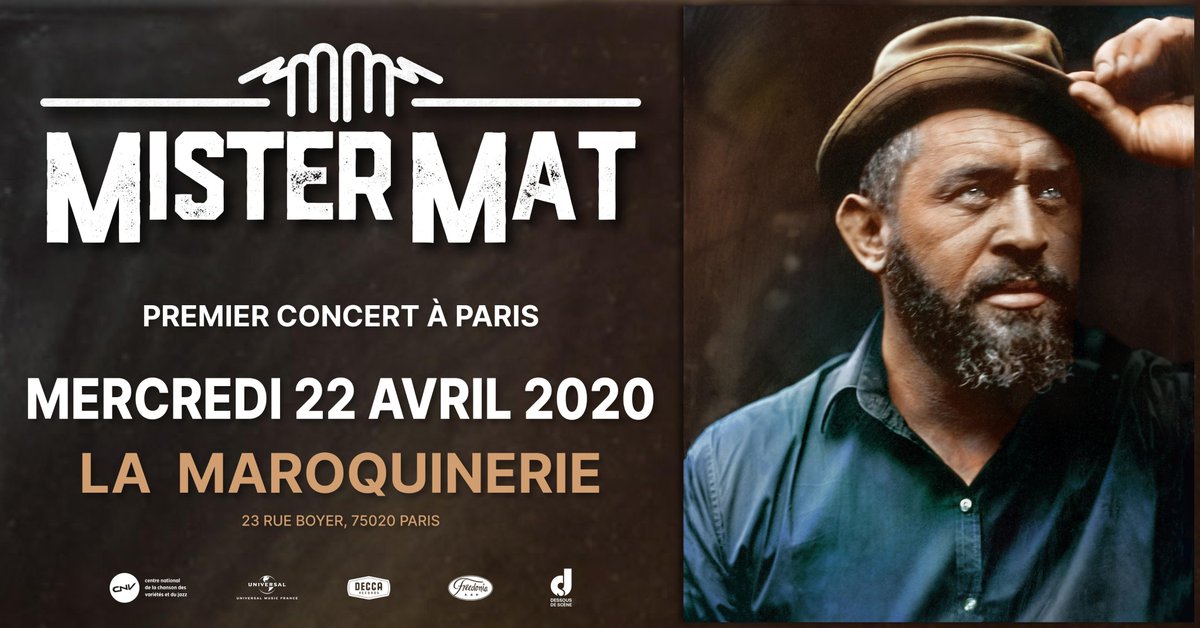 ddsconcert's tweet photo. [ANNONCE] Mister Mat sera en concert à la Maroquinerie mercredi 22 avril 2020 ! 🔥
Ouverture de la billetterie : mardi 5 novembre à 10h

@mistermatoffic1 @lamaroquinerie #DDSlive #MisterMat #Maroquinerie #concert https://t.co/FnkKFuDjXW