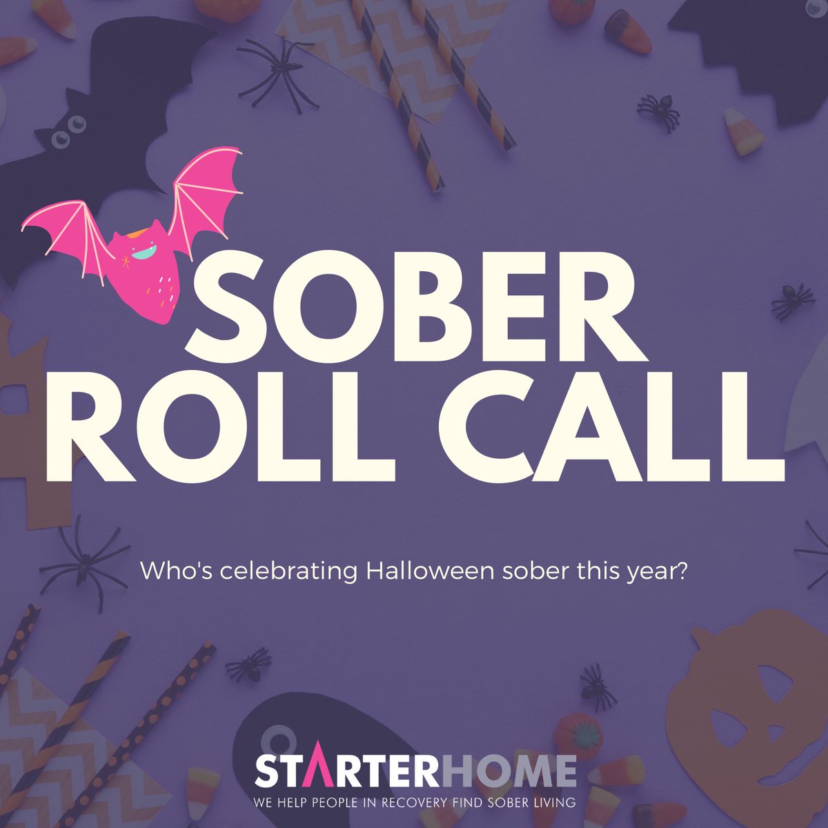 It’s here; the most difficult day of #SoberOctober 🎃 Who is staying away from that Halloween hangover this year?
•
•
#soberliving #soberlife #addictionmanagement #soberhome #starterhomeapp #soberhalloween #recoveryposse #soberfun #accountability #soberrollcall #HappyHalloween