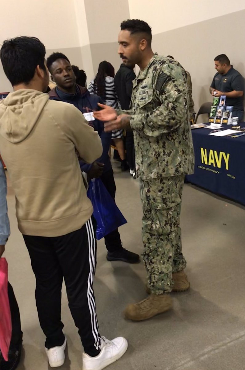 Enlist. One of the 3Es for CPS graduates. The <a href="/USNavy/">U.S. Navy</a> is here for the students at the CPS Career Expo!