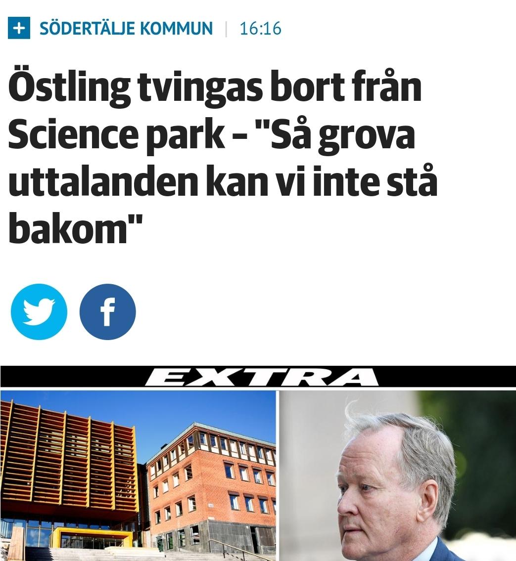 Det är klart att vänsterliberalerna inte vill höra om sitt fullständiga misslyckande av en framgångsrik man som Leif Östling.
Då slår PK paniken till med full kraft.
#svpol