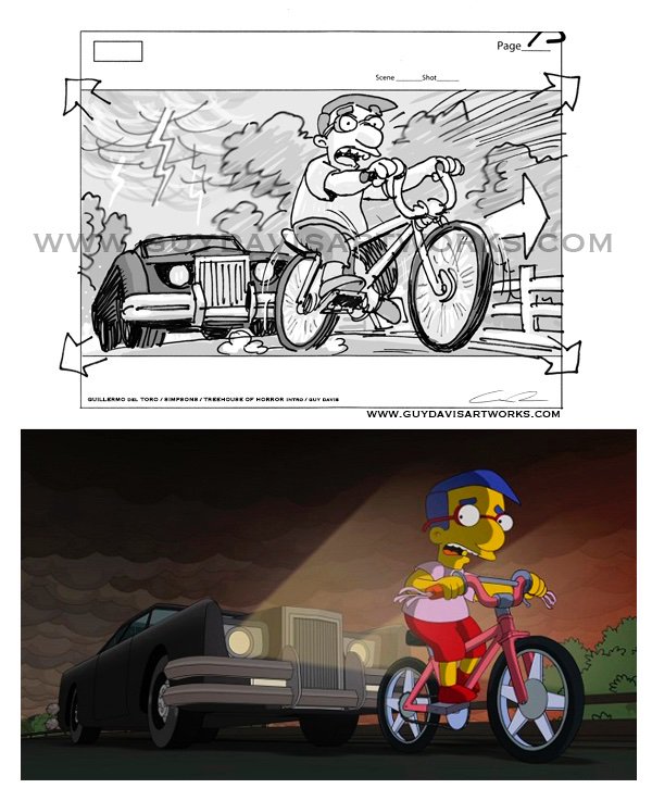 Happy Halloween, beasties! Hope its a night of full bars~ and a #throwbackhalloween look at some of the work I did with <a href="/RealGDT/">Guillermo del Toro</a> for his Simpsons Treehouse of Horror XXIV from 2013! Crazy fun time working on the gags with Guillermo and the animators really captured it all! 1)