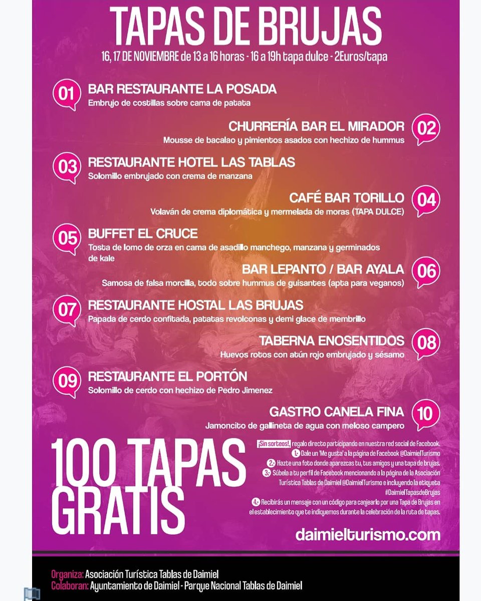 DaimielTurismo's tweet photo. 🧹 TAPAS DE BRUJAS  🧹

En nuestro perfil de Facebook te contamos cosas muy interesantes sobre tapas y brujas 🧙🏻‍♀️ ¡Corred a echarle un ojo!

#daimiel #daimielpueblodebrujas #tapasdebruja #daimielturismo

https://t.co/whNgsS8Soy https://t.co/W7JaudiL7e