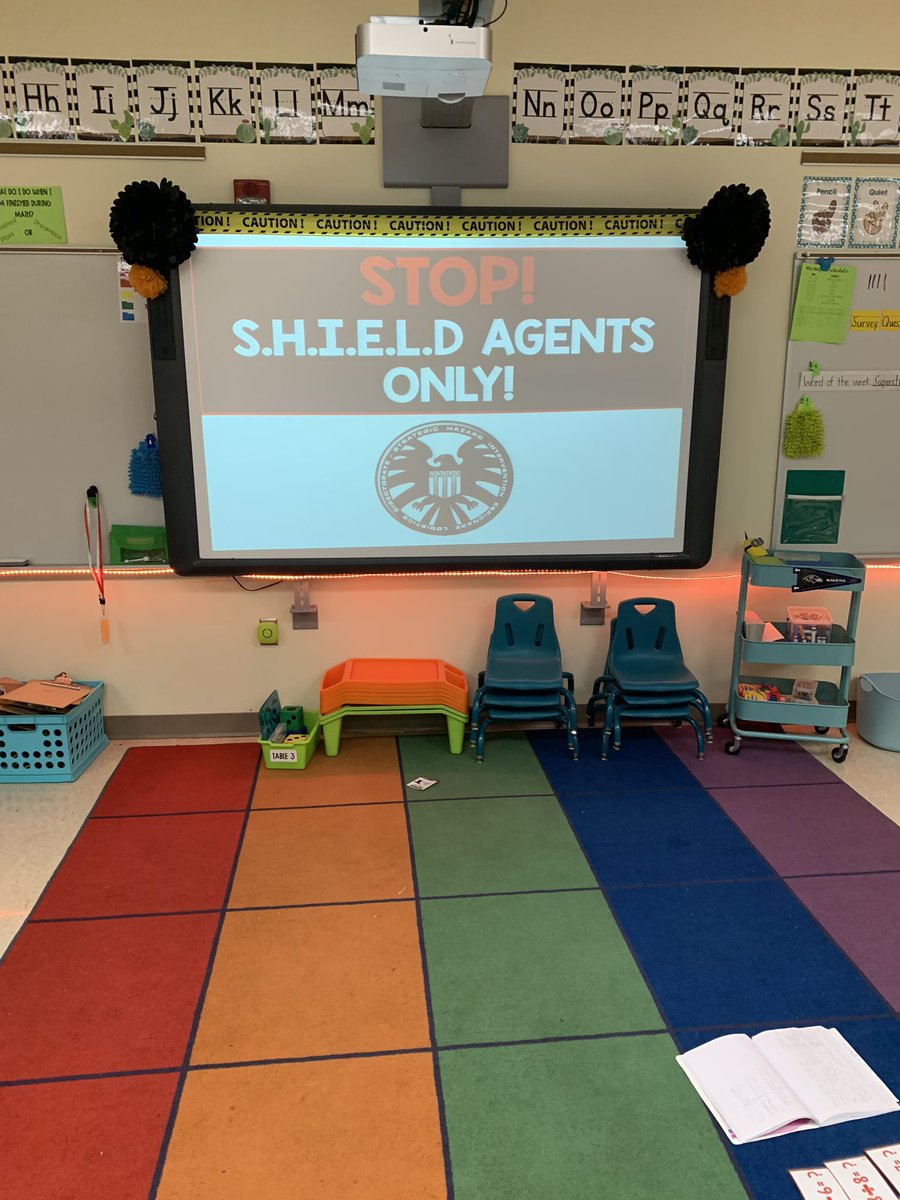 Mrs_Pfeifer_3's tweet photo. Mrs. Mazur’s class is spending Halloween doing a multiplication escape room that she created. The students were engaged and collaborating. What more could you want? @HESMrsMazur @HamptonDolphins #teamwork @BCPSMATH https://t.co/GmvIgMLF9G