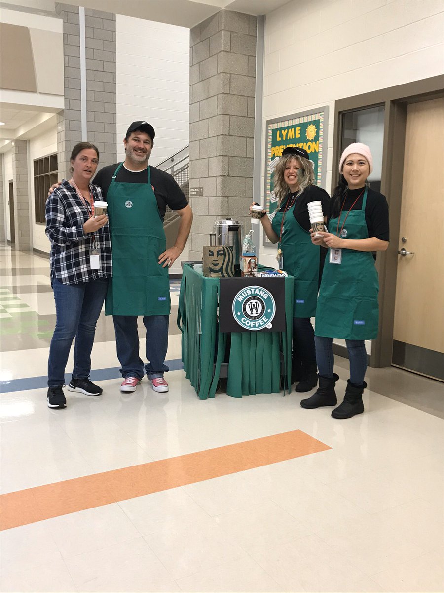 English Department serving up some caffeine and smiles.