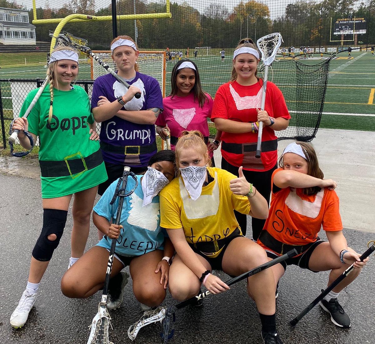 AverettWLax's tweet photo. Halloween done by @AverettUCougars WLAX! ๐๐๐ป๐๐ช #happyhalloween #startunknown #finishunforgettable #proud https://t.co/O82MsVLWey