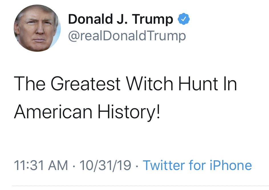 The Volatile Mermaid on Twitter: "It's not that Trump doesn't know about  the Salem Witch Trials, he just doesn't consider women to be people. Same  reason he referred to being impeached as