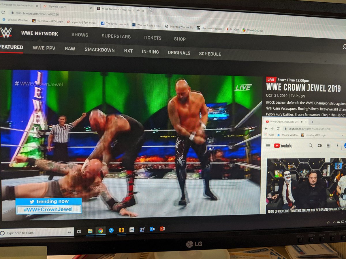 The ONLY way to watch #WWECrownJewel is with @Cultaholic on commentary...  @JackTheJobber @adampacitti @LessDefined #JoinThem