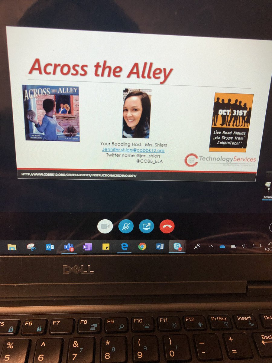 j_rosser5's tweet photo. @COBB_ELA look who is closing out the #CobbInTech Skype-a-Thon 📚@jen_shiers #ReadConnectSucceed #Skype https://t.co/nUcpVyhCvI