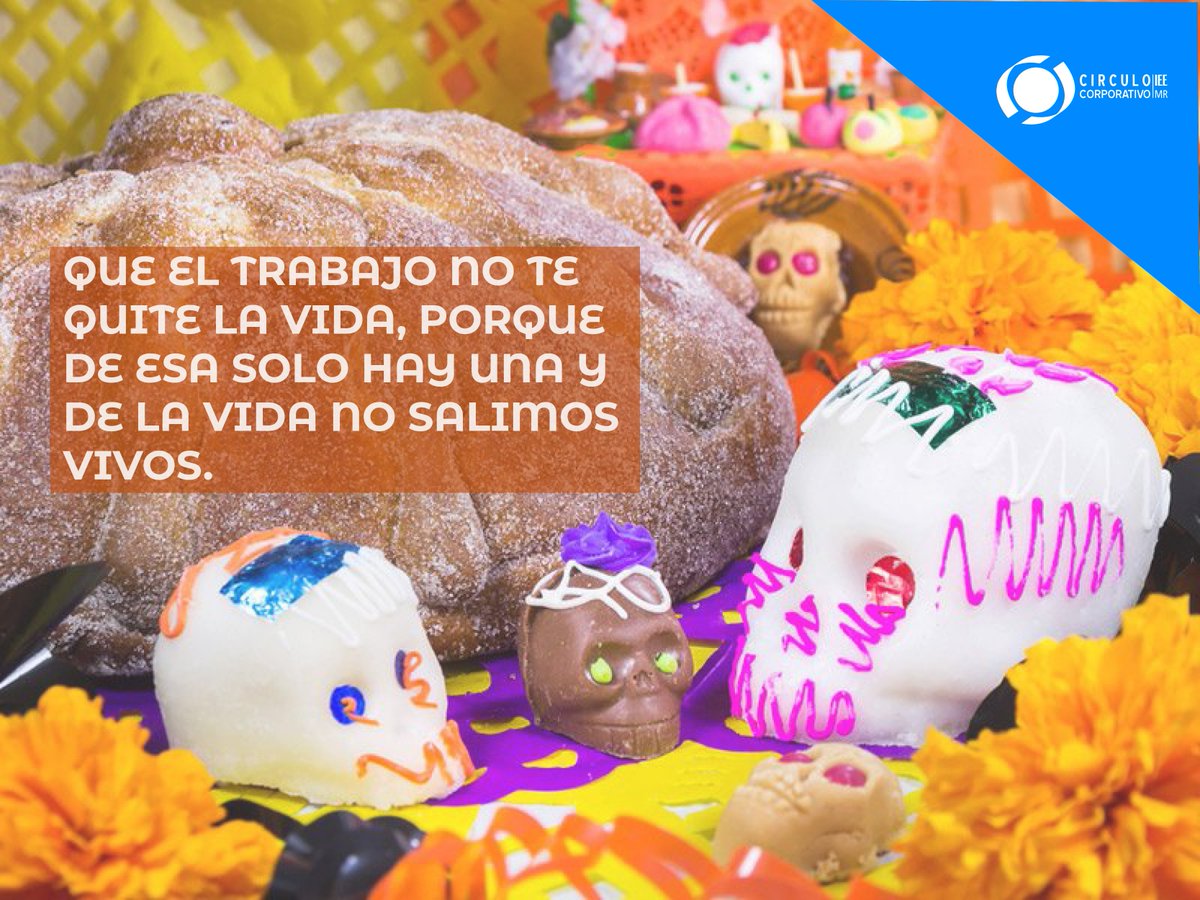 Ccorp_Oficial's tweet photo. Mañana es día de muertos y celebramos a los que ya no están con nosotros. Pero siempre debemos recordar estar con los que siguen a nuestro lado. #DíaDeMuertos #Calaverita https://t.co/vx8KLozUFq