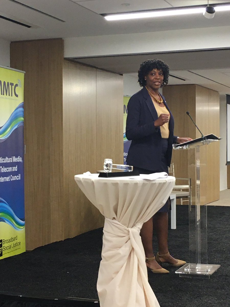 NaomiBeinspired's tweet photo. @mmtconline @DianeGHolland @NULpolicy talks Net Neutrality and the need for sustainable laws that will keep the internet safe and free. #MMTC19 https://t.co/tcXtfdTk4C