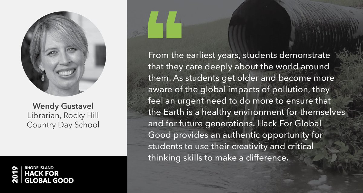 Hack4GlobalGood's tweet photo. #ThursdayThoughts from Hack for Global Good: Solution2Pollution Committee Member, Wendy Gustavel. Inspired? Register today and be part of history: https://t.co/hnDQPRIhRJ

#Solution2Pollution #ThinkOutside https://t.co/HPs8STdoJh