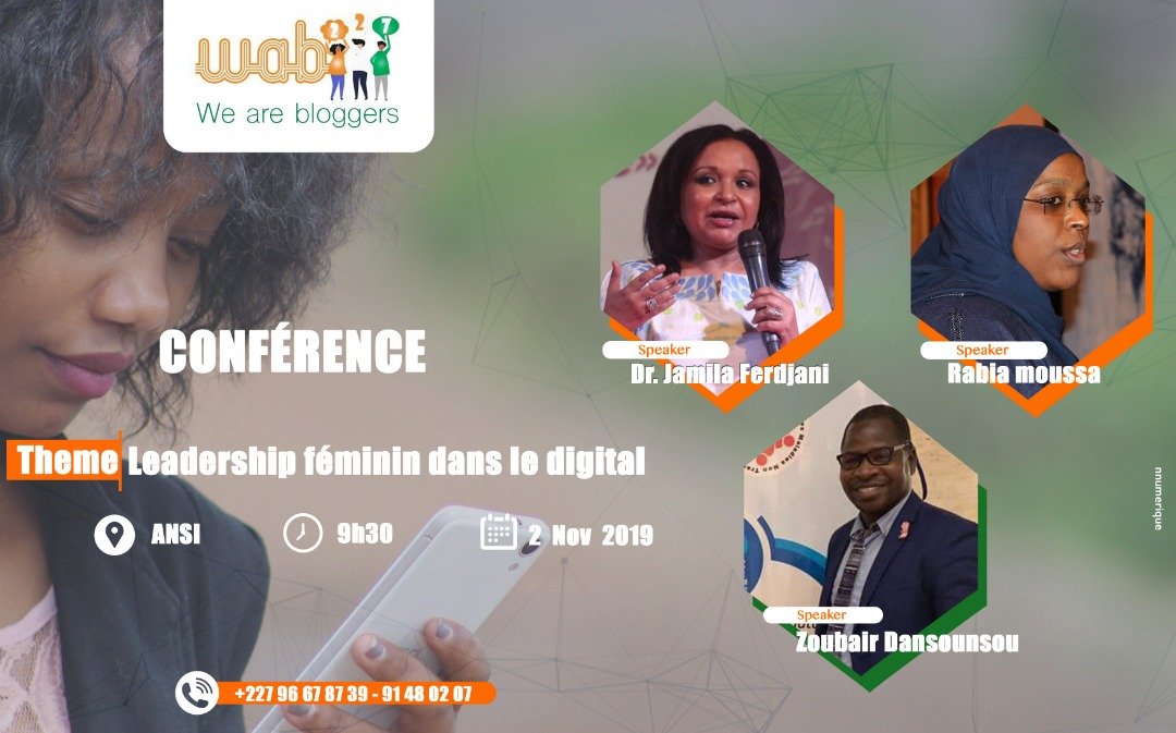 MounkailaSani1's tweet photo. Ne manquez ce grand rendez-vous de partage d'expérience avec ces magnifiques et éminents speakers pour nous parler du #LeadershipFeminin dans le #Digital au #Niger227🇳🇪
Lieu : #ANSI pré de la présidence de la République à 9h30
@DrDjamilaF 
@birdson6
@rabia_moussa 
#Zokaji https://t.co/xhnRASsJ20