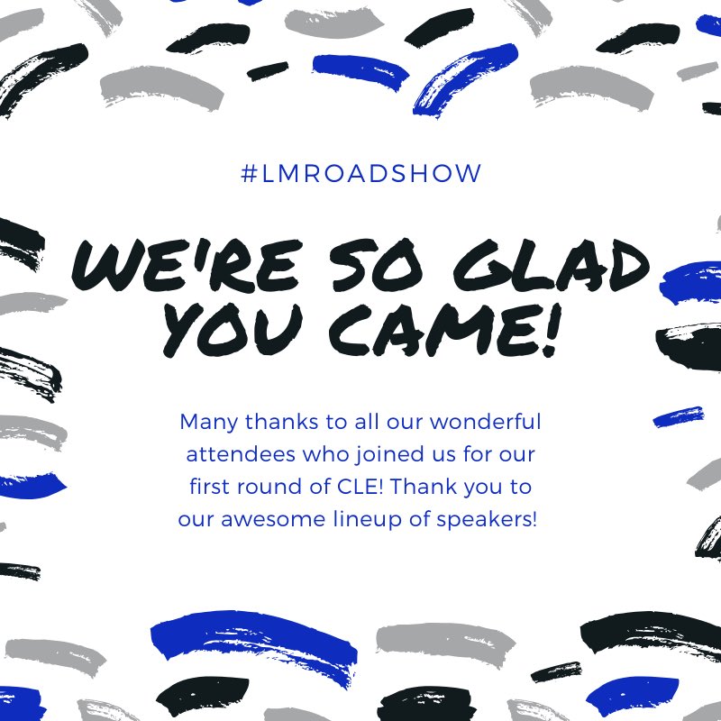 LawyersMutualNC's tweet photo. Thank you to our awesome presenters from @BrockerLaw, @cshlaw & our LM team! Thank you for sharing your expertise! A huge thank you to all our wonderful attendees! #LMRoadshow https://t.co/5E8CctSIq3