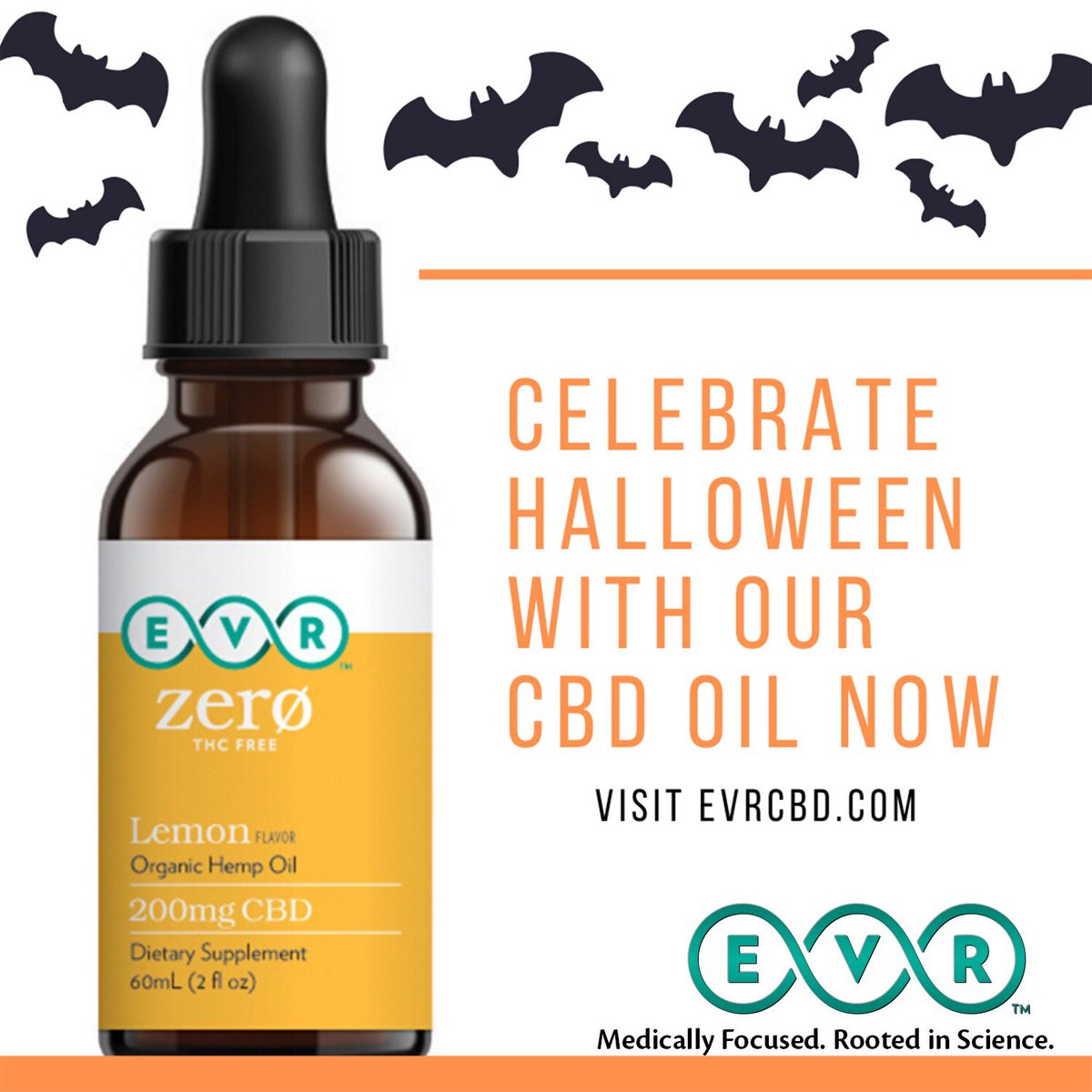 EVRCBD's tweet photo. #HappyHalloween to our valuable customers! Celebrate Halloween with our Premium #ZeroTHC #CBDoil now! All of the #wellness benefits, none of the THC. It’s not a trick, but a treat! 🎃👻 Shop all our products at https://t.co/LXkJJwXCUO #EVRCBD #TOKI #MedicalCBD #MedicalHealth https://t.co/RTbTavcVbt