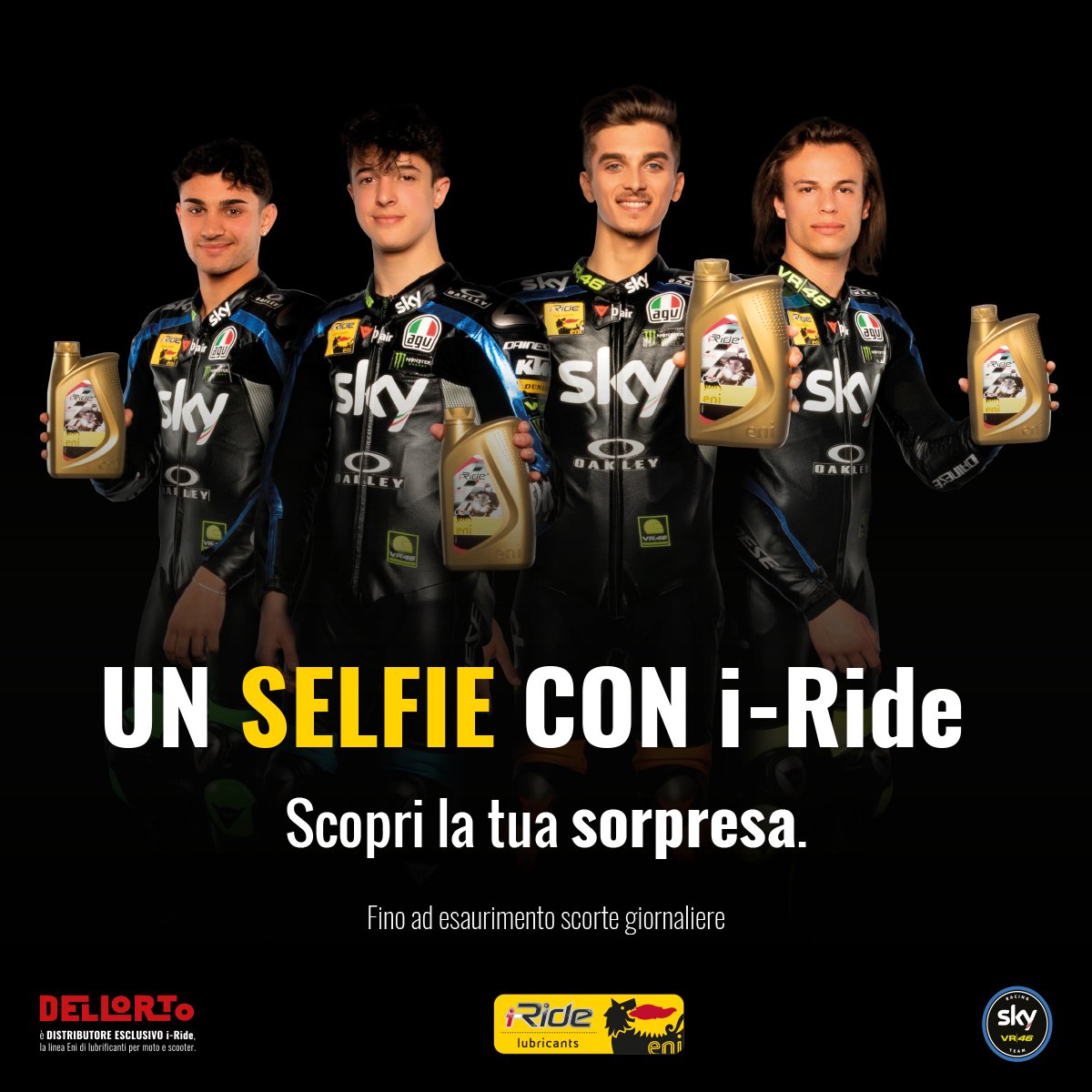 Dellorto_spa's tweet photo. Fai un selfie con #i_Ride e scopri quale sorpresa ti attende!
Partecipare è semplice: https://t.co/ICPJVmTqjk
📍 #DELLORTO | Pad. 9 Stand N62
📍 i-Ride | Area #MotoLive
#EniStation #dellortomotorsport #EICMA2019 https://t.co/1TYBGobHO3