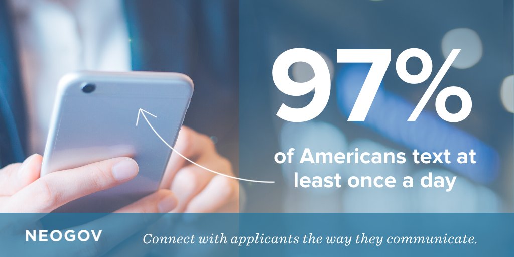 NEOGOV's tweet photo. Connect with candidates the way they prefer to communicate. Add Candidate Text Messaging capability to your Insight and send candidates updates on their applications. Learn more at https://t.co/uwCiddgb1G #IntelligentHR https://t.co/iluXS8QKUi
