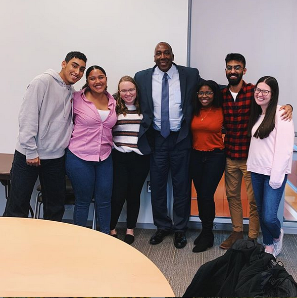AdelphiU's tweet photo. "Today, I was one of seven students chosen to meet with our new Vice President of Student Affairs, Sentwali Bakari!" https://t.co/GhQUQykefd #AdelphiLife https://t.co/B3ZfnYsdnW