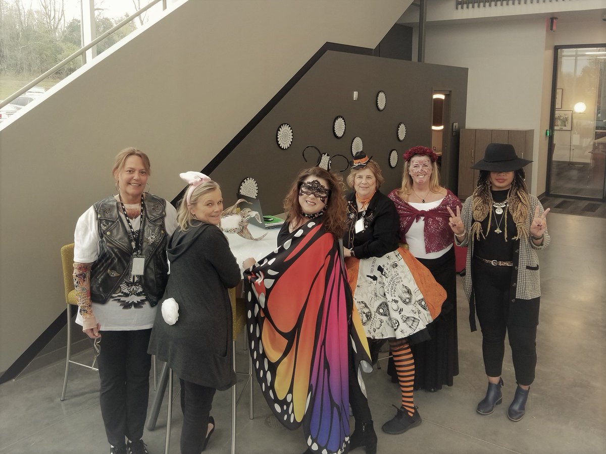 ORIloulexnashbg's tweet photo. A spooky day @ORILouisville for Halloween and to celebrate our October Birthdays! #halloween2019 #dressingupforwork #lovehowyouwork https://t.co/Uo9i4xCOKr