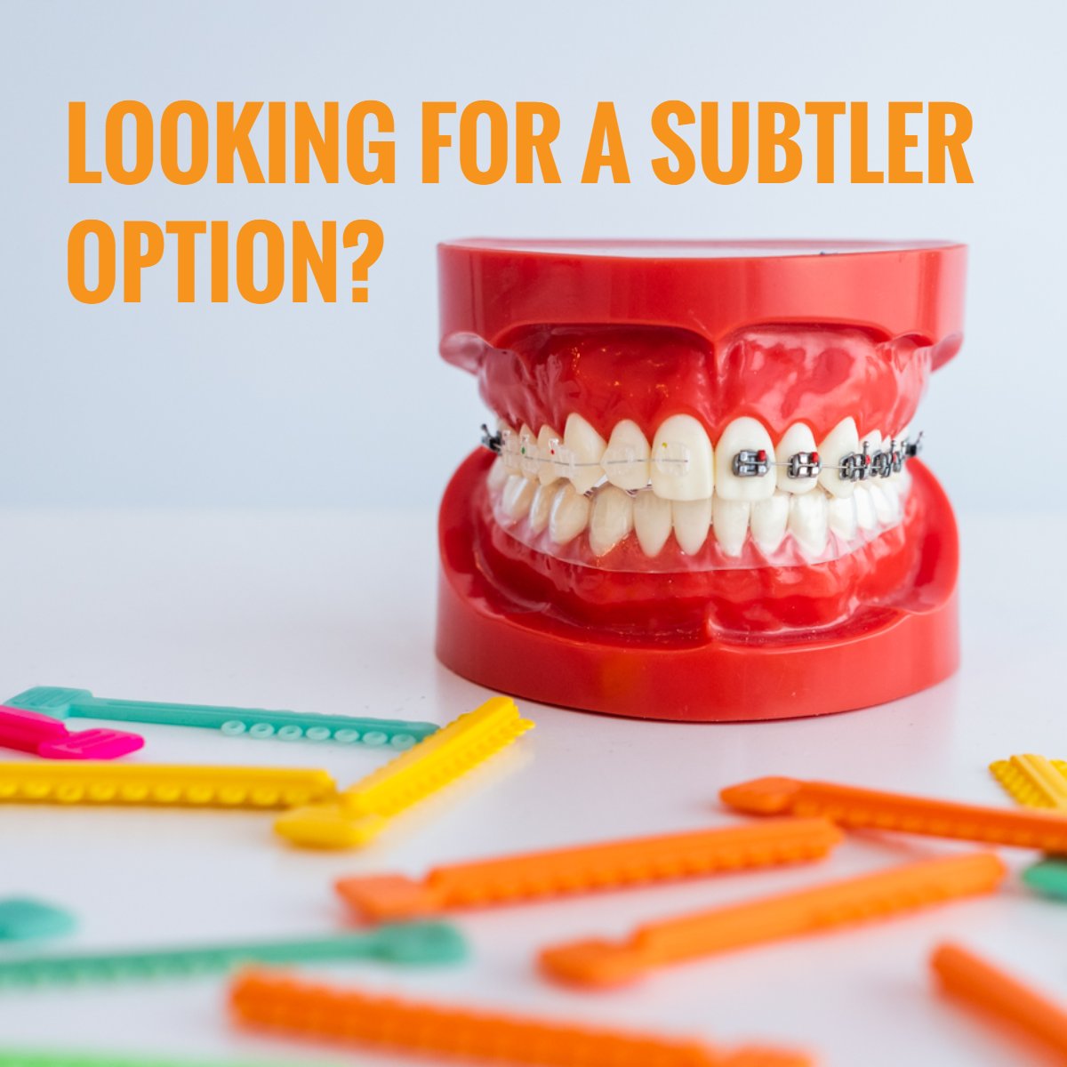 Our 360 Method places Invisalign attachments on the tongue side of the teeth rather than the front of the teeth like all other dentists.