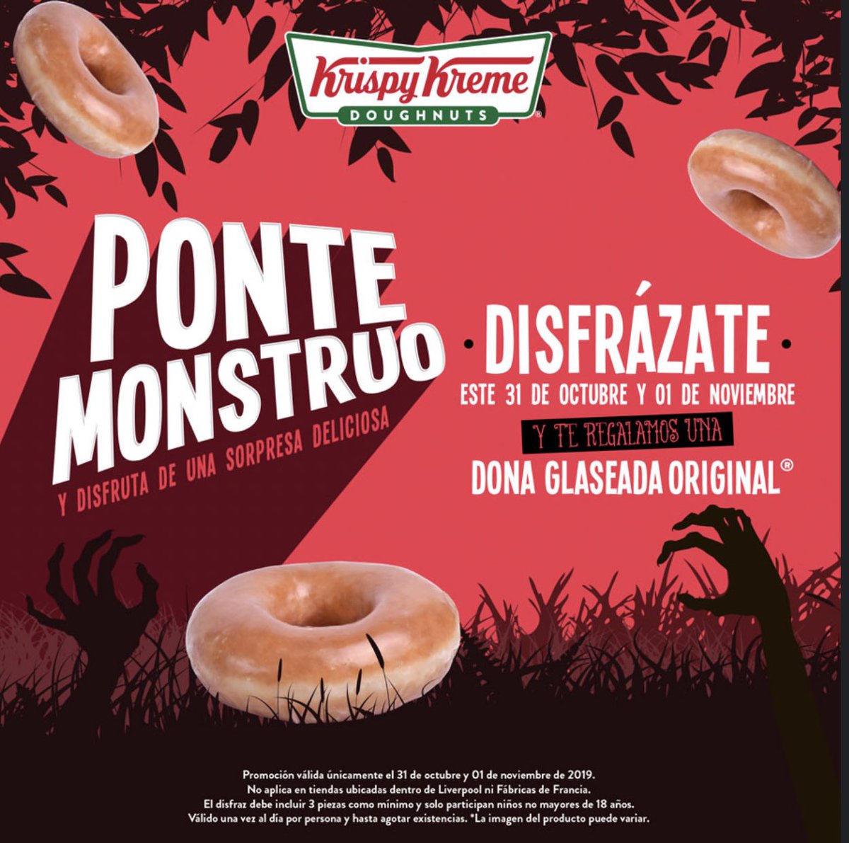Menor de 18? Ve x tu dona glaseada! @MexKrispyKreme
