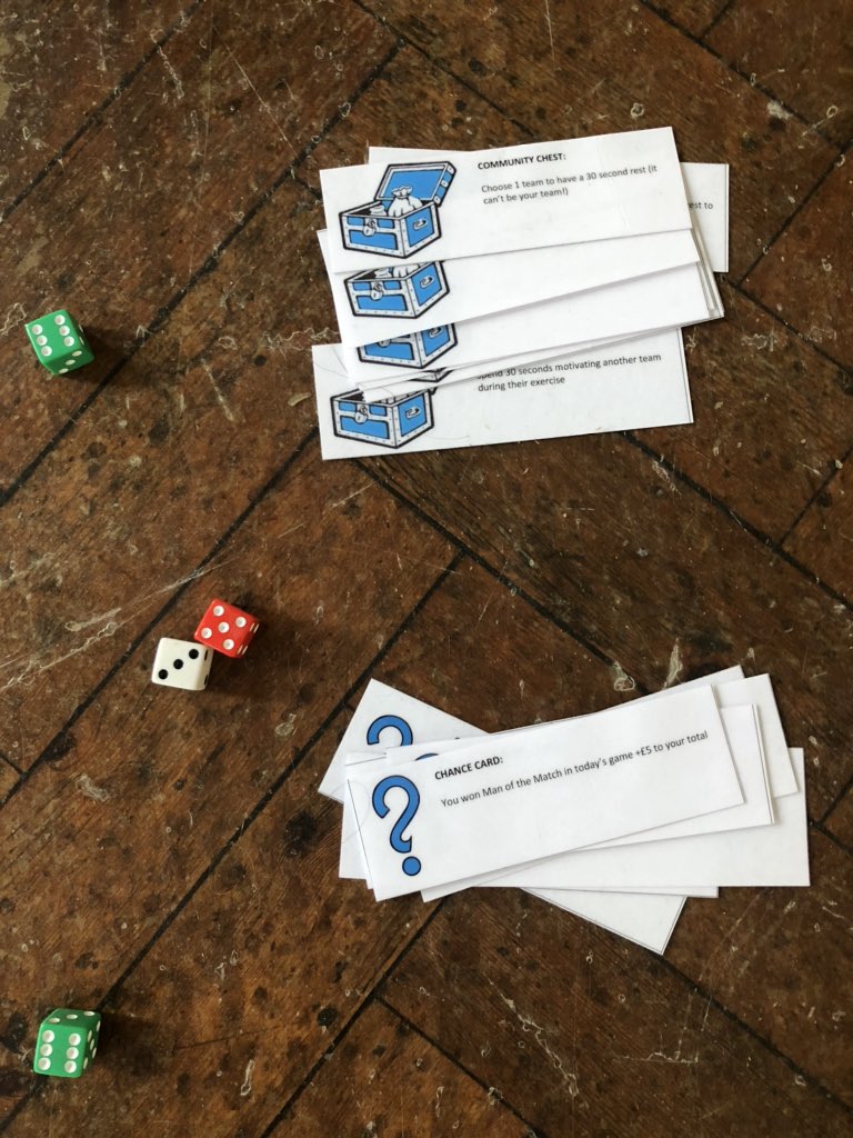 MstanleyPe's tweet photo. Monopoly fitness has worked a treat, motivating all my Core PE classes from year 7-11 in an activity they’d normally disengage from! With the added bonus of a cross curricular maths link, and an emphasis on independent learning🏃🏻‍♀️🏃🏻‍♀️@PEgeeks @PE4Learning https://t.co/hlWhC49G2S