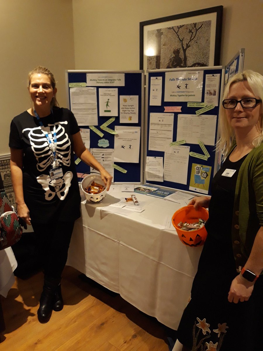 FallsService's tweet photo. Shropshire Falls Therapy Service  #bonehealth #frax #dontbeabonebreaker 
The team making sure our Community Trust are bone aware 💀at tonight's Annual General Meeting
https://t.co/wwk7NnvTbb https://t.co/cbYnNyfHCs