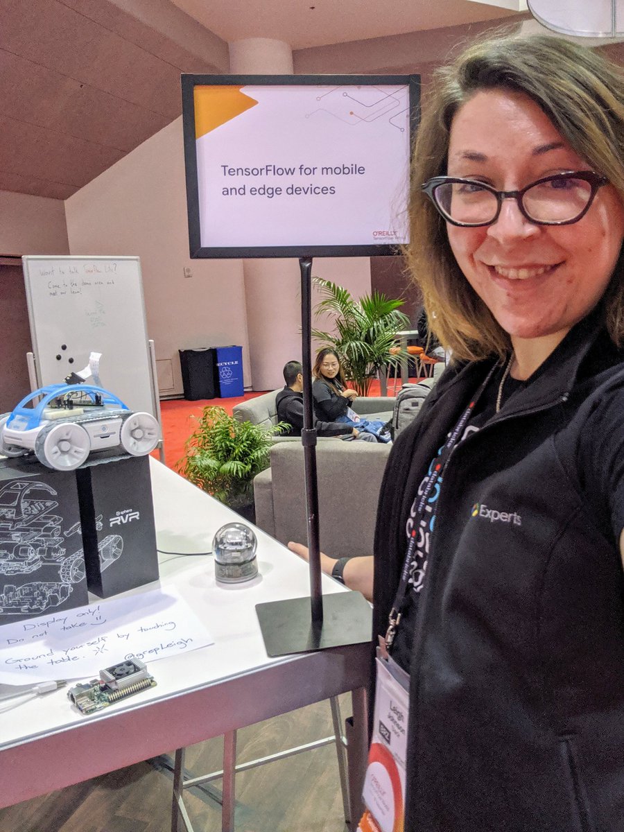 grepLeigh's tweet image. Come see me and my tiny robots at the #AskTensorFlow lounge @TensorFlowWorld #TFWorld #ML @GoogleDevExpert

I&apos;ve got a @Sphero Ball, Rover (just launched 🔥), which run #ReinforcementLearning DQN models. 

Coral TPU board + USB accelerator too!✨

Reply w/ your TFlite projects!