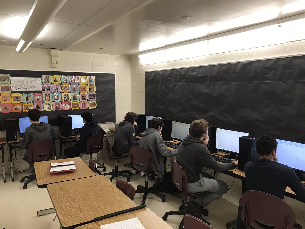 Students working diligently on the group project called “chillin”. The goal for this project is for each group of students to design a piece of furniture that will allow them to chill. The fun part is that they only get one sheet of 3/4” plywood. #talentedatwhs @technocnc